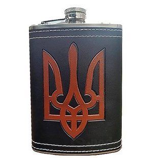 Фляга из нержавеюшей стали (256мл/9oz.) UKRAINE WKL-035