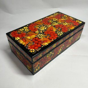 Шкатулка з розписом прямокутна (21 x 11 x 6,5 см) SK0470
