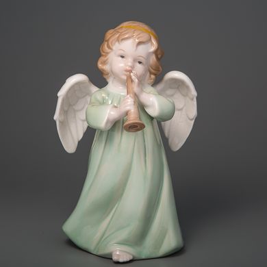 Статуетка "Ангелик з дудкою" (9 x 9 x 16 см) 021D