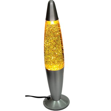 Нічник-світильник "Лавова лампа - зірочки" жовта (h-41 см) LL0006