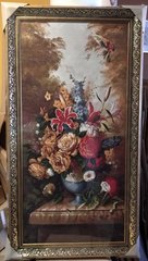 Гобеленова картина "Ваза з квітами" (61 x 111 см) GB102