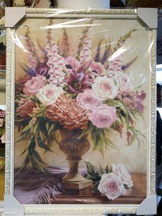Картина-репродукция "Ваза с цветами" (55 x 75 см) RP0139