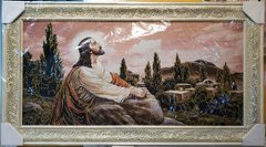 Гобеленовая икона с люрексом "Иисус на Масличной горе" (49 x 89 см) B193