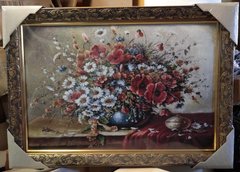Гобеленовая картина "Цветы" (46 x 64 см) GB144