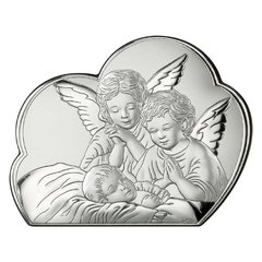 Ікона срібна Valenti Ангел-охоронець (9 x 11 см) 81256 2L