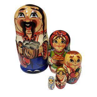 Матрьошка "Українець", 5 ляльок (h-14,5 см) MU088