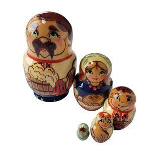 Матрешка "Украинец", 5 кукол (h-8,5 см) MU123