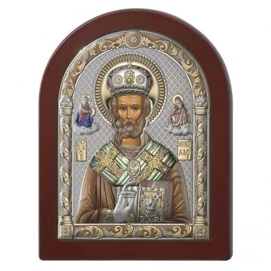 Икона серебряная Valenti Николай Чудотворец (12 x 16 см) 84126 3LCOL