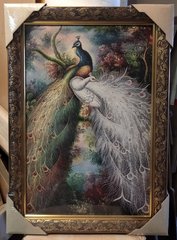 Гобеленова картина "Пара павичів" (46 x 64 см) GB145