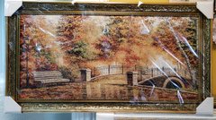 Гобеленова картина з люрексом "Осінній парк" (48 x 88 см) GB091