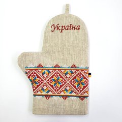 Прихватка-рукавица (17 x 24 см, лен) PRU0011