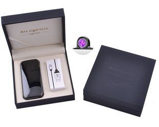 Електроімпульсна запальничка в подарунковій коробці Lighter (USB) 5007 Black