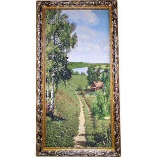 Гобеленовая картина "Дом у реки" (45 x 85 см) GB087