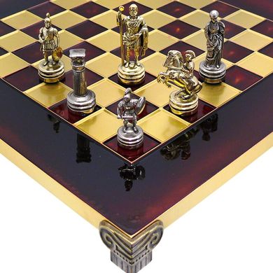 Шахматы "Римляне" красные Manopoulos (28 x 28 см) 088-0304S