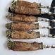 Набір шампурів з бронзовими ручками "Дикі звірі" в сагайдаку з шкіри 470016-1