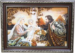 Икона из янтаря "Святое Семейство" (52 x 72 см) B078
