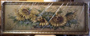 Гобеленовая картина "Подсолнухи" (61 x 156 см) GB122
