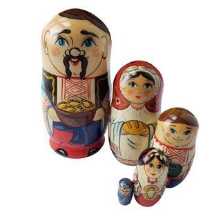 Матрешка "Украинец", 5 кукол (h-12,5 см) MU107