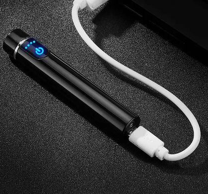 USB зажигалка в подарочной упаковке Lighter (Спираль накаливания) HL-4980-Blue