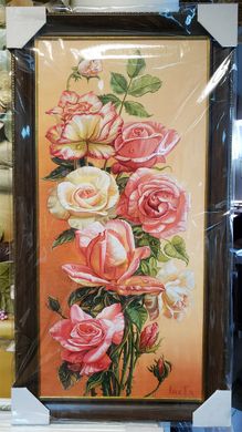 Картина-репродукция "Розы" (42 x 79 см) RP0141, 42 x 79, от 51 до 100 см