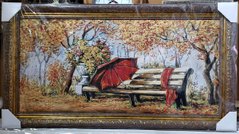 Гобеленова картина з люрексом "Осінній парк" (48 x 87 см) GB092