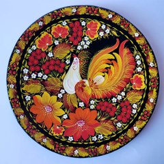 Тарелка с петриковской росписью цветочная (d-30 см) TR0283