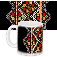 Чашка с принтом "Украинский орнамент" (330 мл) KR_UKR059