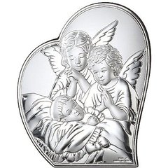 Икона серебряная Valenti Ангел-хранитель (9 x 11 см) 81084 1L