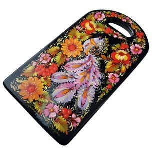 Дошка з петриківським розписом (32 x 18 x 1,5 см) TR0585