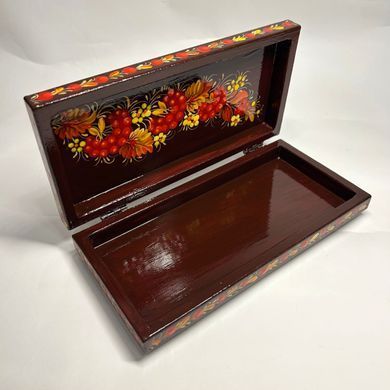Шкатулка з розписом прямокутна (19,5 x 9,5 x 4 см) SK0473