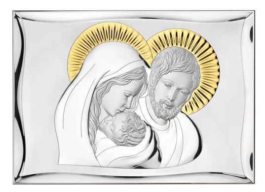 Икона серебряная Valenti Святое Семейство (28 x 40 см) 81301 6LORO, 28 x 40
