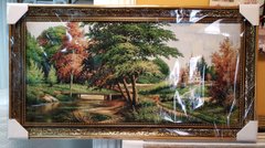 Гобеленовая картина "Храм возле леса" (48 x 88 см) GB093, 48 x 88, от 51 до 100 см