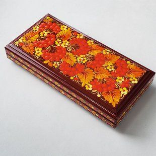 Шкатулка з розписом прямокутна (21 x 11 x 7 см) SK0474