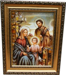 Икона из янтаря "Святое Семейство" (22 x 27 см) B006