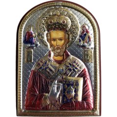 Ікона срібна Valenti Миколай Чудотворець (4,5 x 6 см) 84421 0LCOL