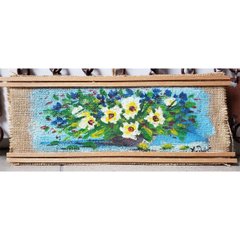 Картина на мішковині "Квіти" (15 x 37 см) RP0125