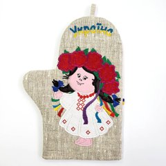 Прихватка-рукавиця (17 x 24 см, льон) PRU0014