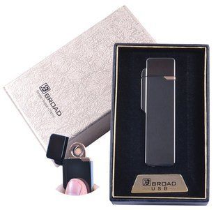 USB запальничка в подарунковій упаковці "BROAD" (Двостороння спіраль розжарювання) XT-4877-1