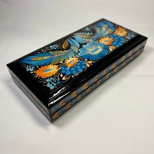 Шкатулка з розписом прямокутна (19,5 x 9,5 x 4 см) SK0475