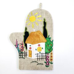 Прихватка-рукавиця (17 x 24 см, льон) PRU0015