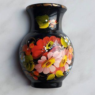 Магніт з петриківським розписом - Глечик (5 x 7 x 2,5 см) SRM051