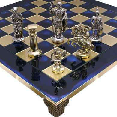 Шахматы "Римляне" синие Manopoulos (44 x 44 см) 088-1101S