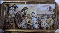 Гобеленовая икона с люрексом "Святое Семейство" (60 x 110 см) B132