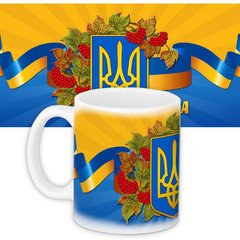 Чашка с принтом "Герб Украины" (330 мл) KR_UKR033