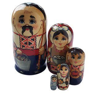 Матрешка "Украинец", 5 кукол (h-12,5 см) MU125