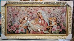 Гобеленова ікона з люрексом Богородиця з дитям (49 x 89 см) B133