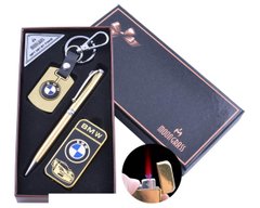 Подарунковий набір брелок/ручка/запальничка BMW (Турбо полум'я) ST-5642A