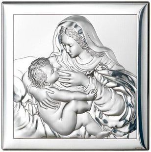 Ікона срібна Valenti Годувальниця (18 x 18 см) 80002 4XL