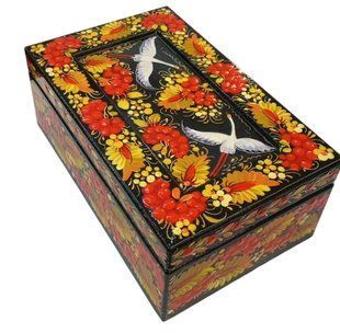 Шкатулка з розписом прямокутна (17,5 x 11 x 7 см) SK0555