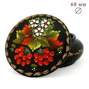 Шкатулка з розписом кругла ШК-05 (7 x 7 x 3,5 см) SK0379